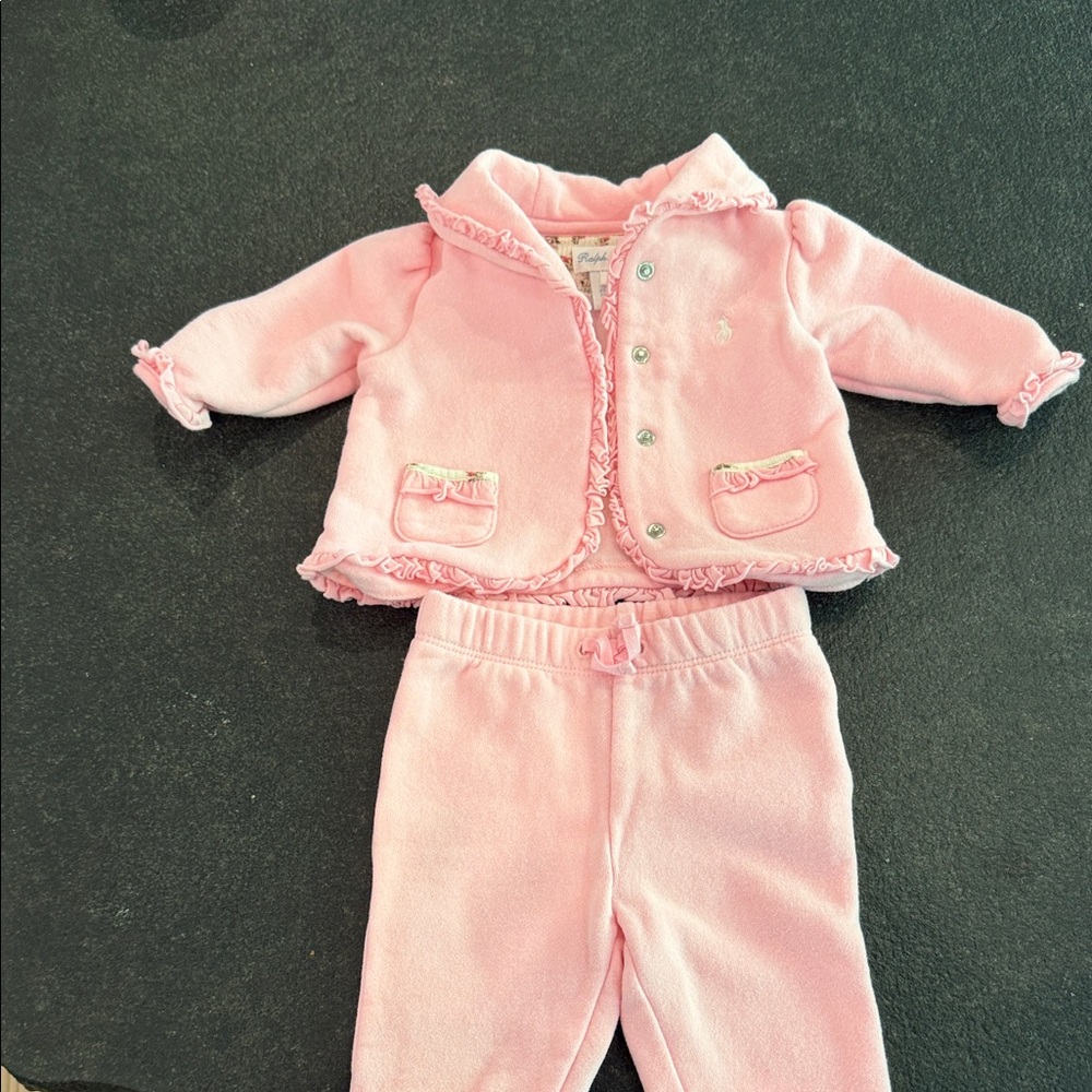 Ralph Lauren Pink Kids Matching Set